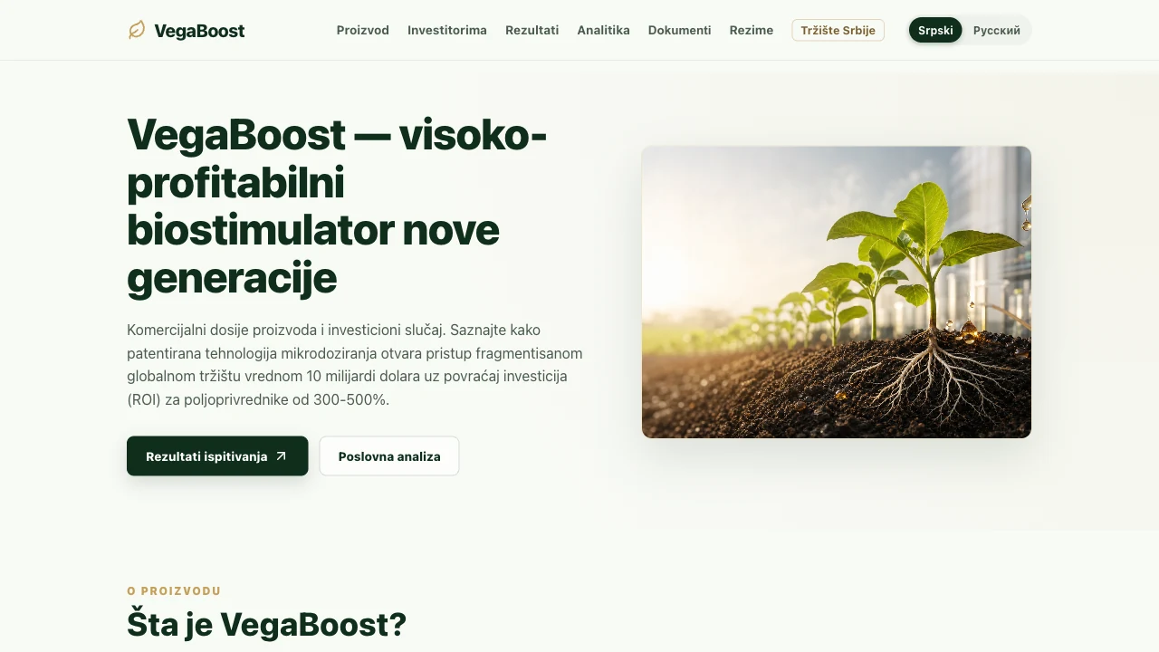 VegaBoost Business Overview